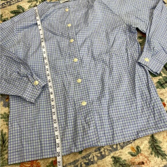 VTG 80s Abercrombie Plaid Oversized Flannel Button Down Shirt  Size 12 large - Picture 5 of 7